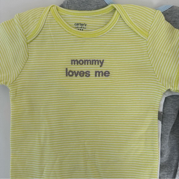 Carter’s 18 Months Baby Boy Safari Animals 5-pk Bodysuits NWT Elephant Giraffe - Picture 5 of 5